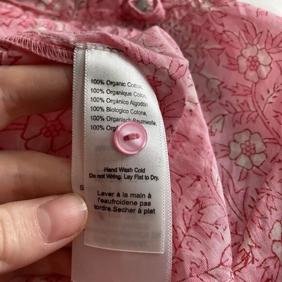 Elegant Pink Floral Women's Blouse - Picture 8 of 13